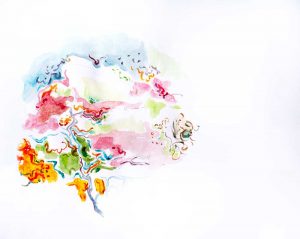 Oeuvre de Marie Tamboise - Pommier en fleurs au Gué du la